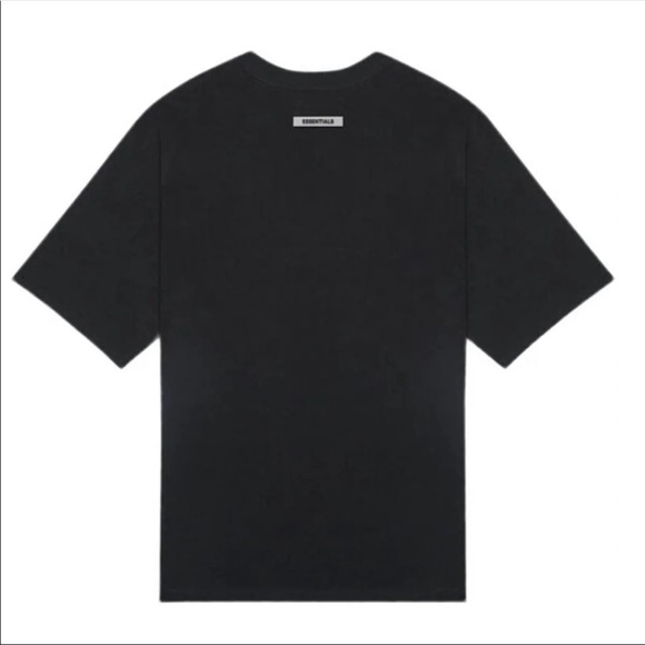 Fear of God Essentials Boxy Tee Black Logo size XS NEW - Picture 6 of 9